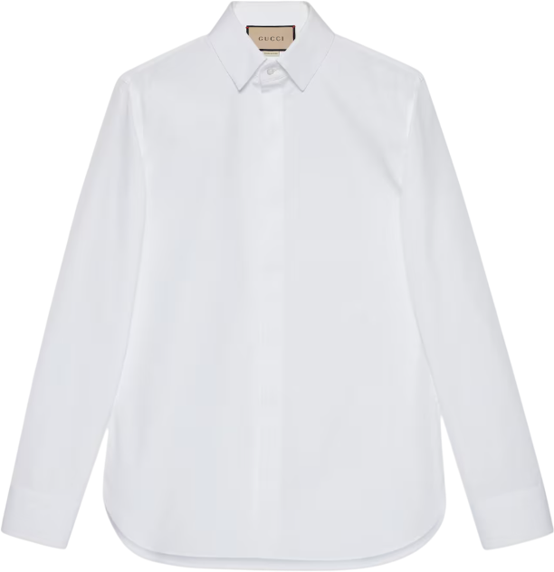 Gucci Gucci White poplin shirt Wit