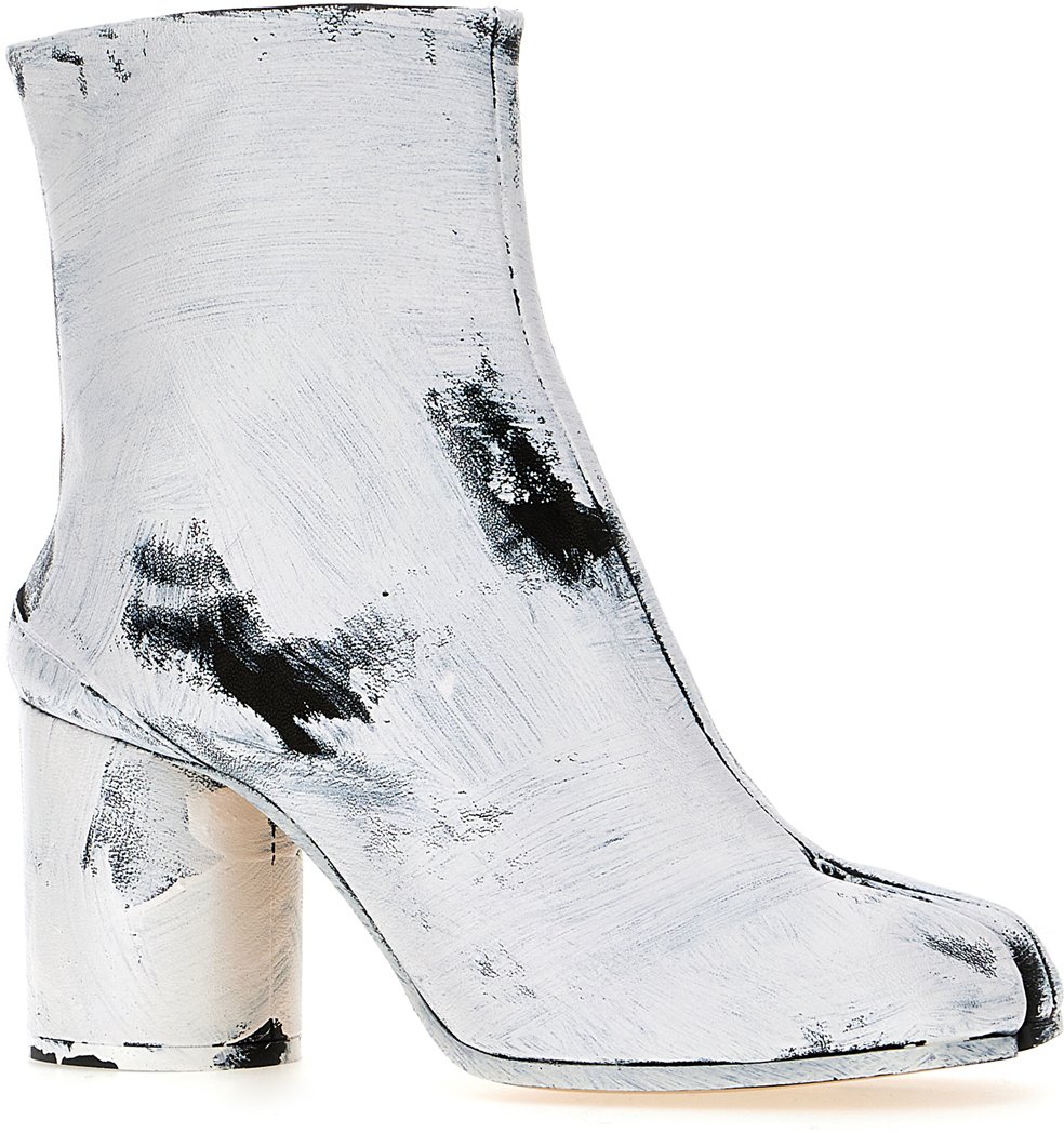 Maison Margiela Maison Margiela Two-tone leather Tabi Bianchetto ankle boots Divers