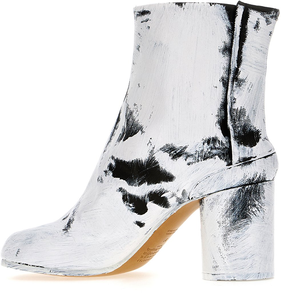 Maison Margiela Maison Margiela Two-tone leather Tabi Bianchetto ankle boots Divers