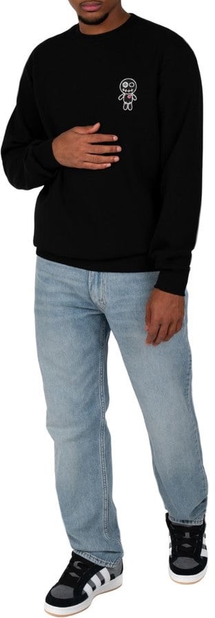 Wrong Friends BROOKS SWEATER - BLACK Zwart