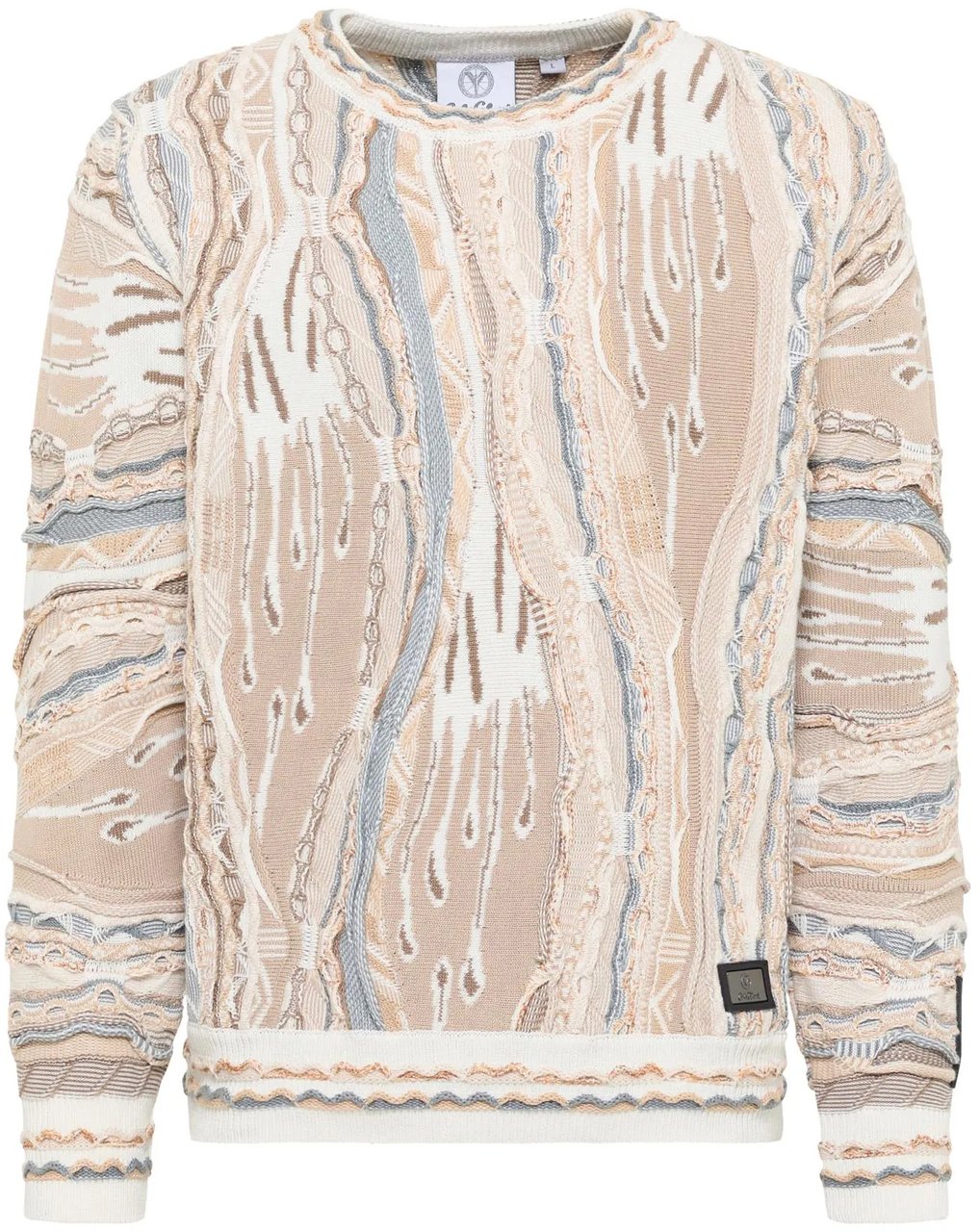 Carlo Colucci Knit Sweater 3D Knit Beige Beige
