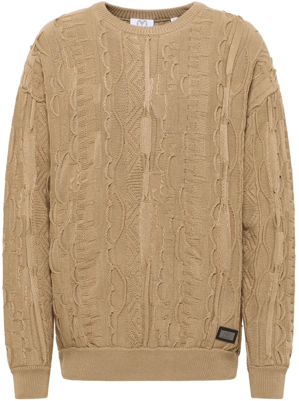 Carlo Colucci Knit Sweater Plain Beige Beige