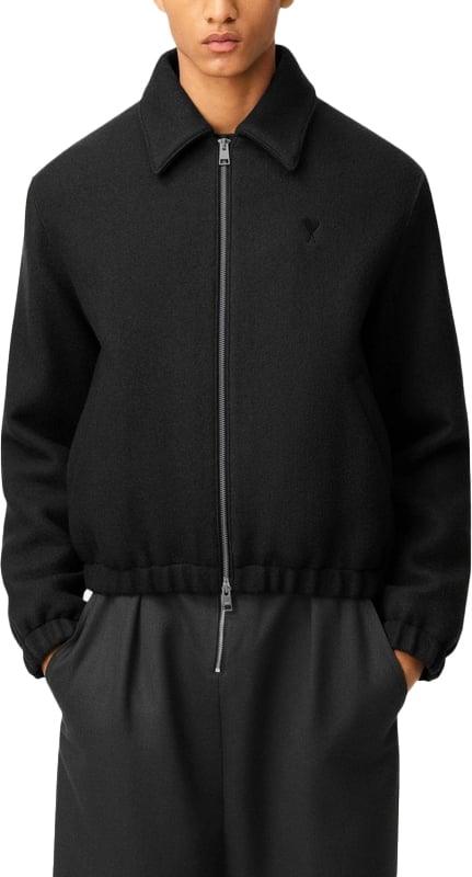 AMI Paris Bomber velours grijs Grijs