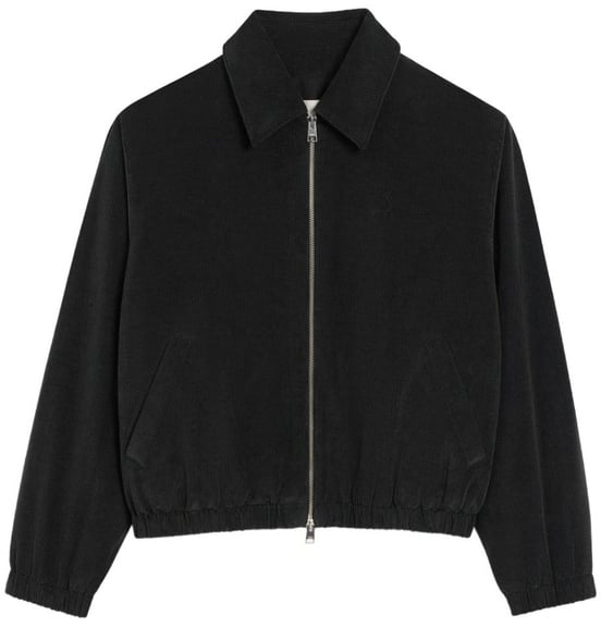 AMI Paris Bomber velours grijs Grijs
