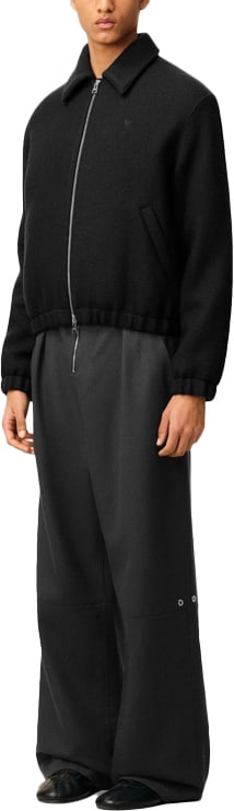 AMI Paris Bomber velours grijs Grijs