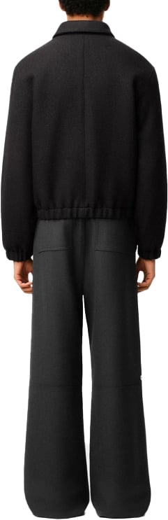 AMI Paris Bomber velours grijs Grijs
