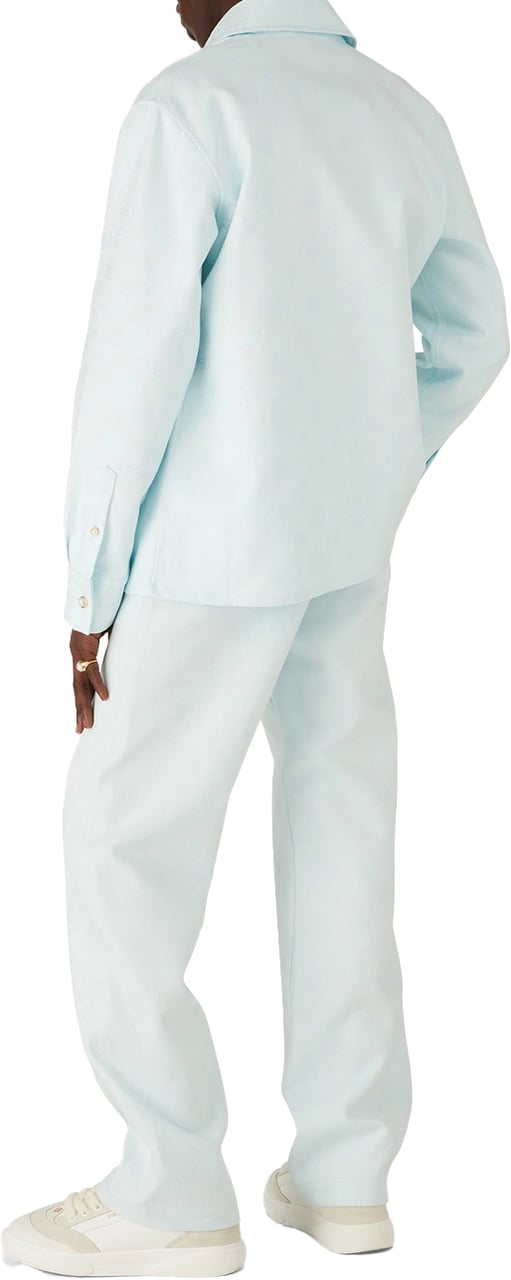 Casablanca overshirt logo light blue Blauw