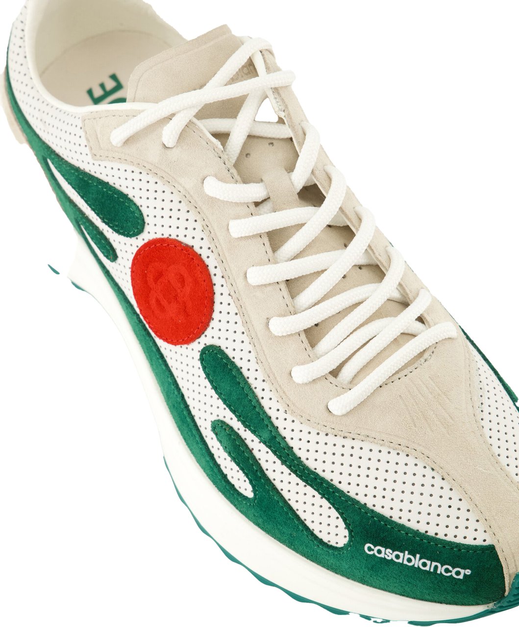 Casablanca wit groene sneakers Divers