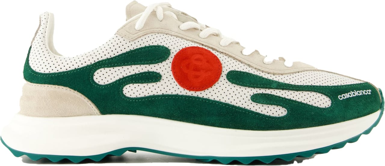 Casablanca wit groene sneakers Divers