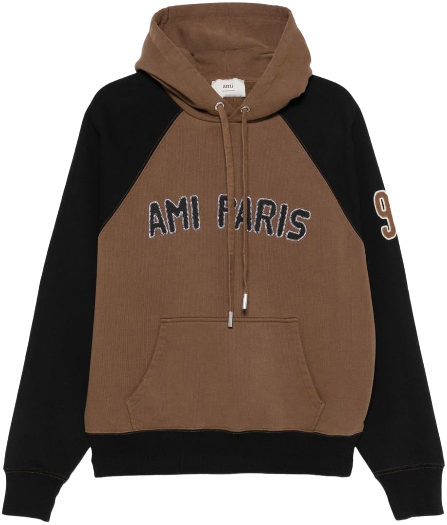 AMI Paris Sweaters Brown Bruin