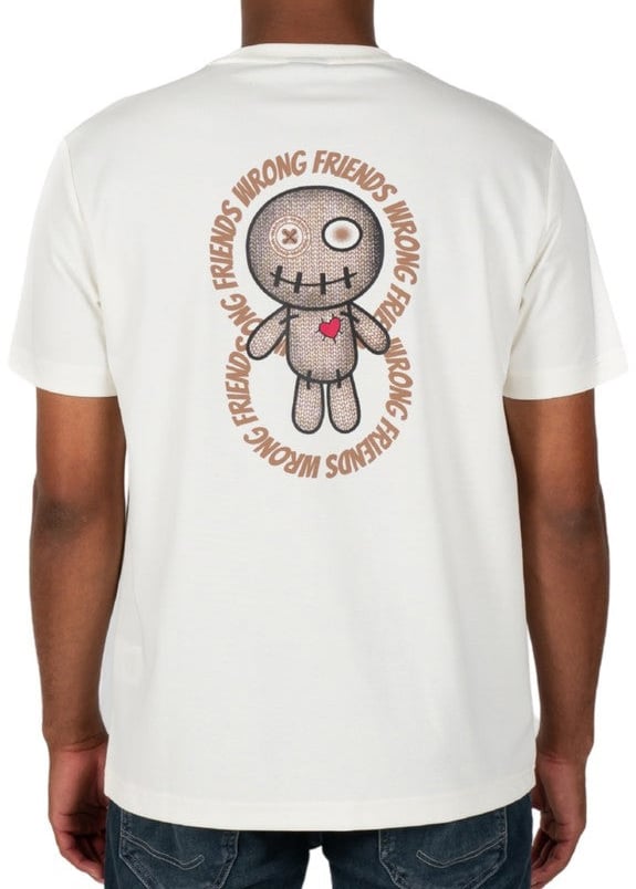 Wrong Friends Kiowa T-shirt Beige Wit