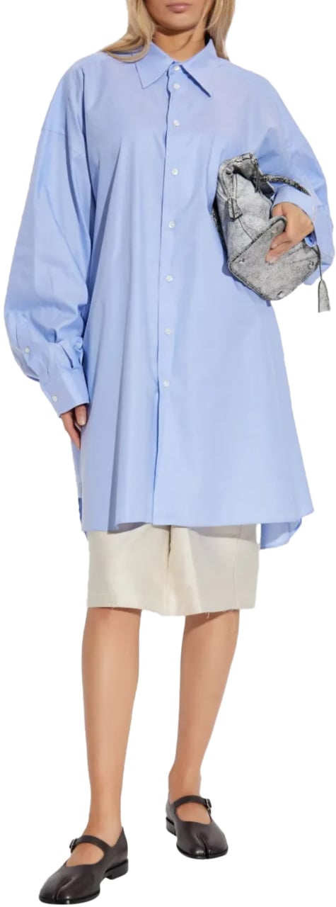 Maison Margiela Long-sleeved Shirt Blue Blauw
