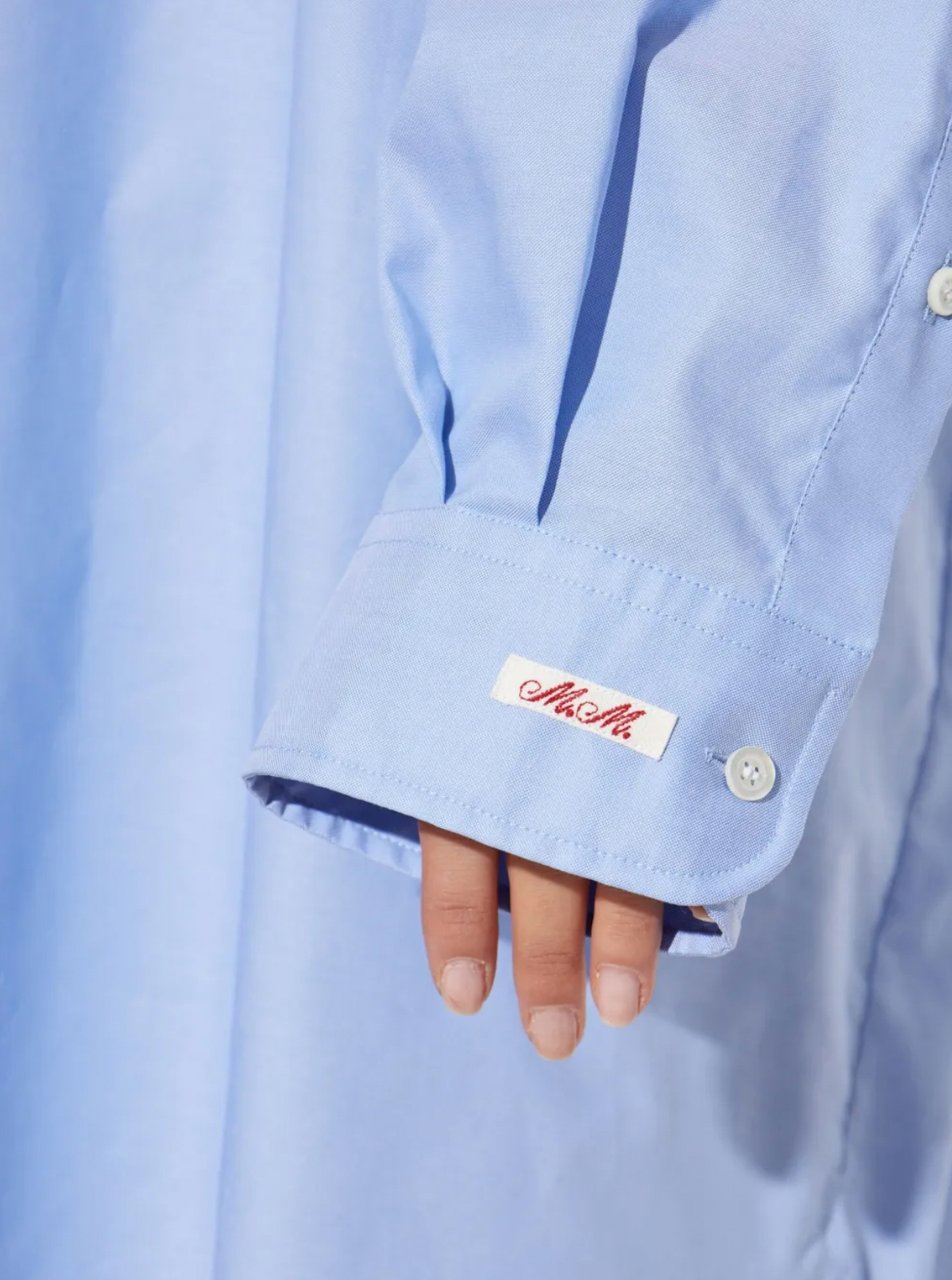 Maison Margiela Long-sleeved Shirt Blue Blauw