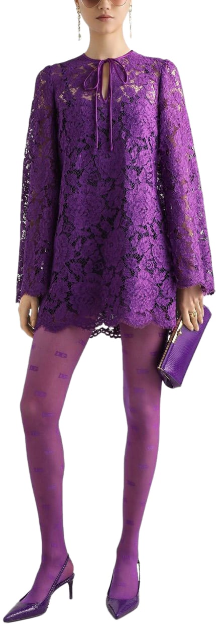 Dolce & Gabbana Dresses Purple Paars