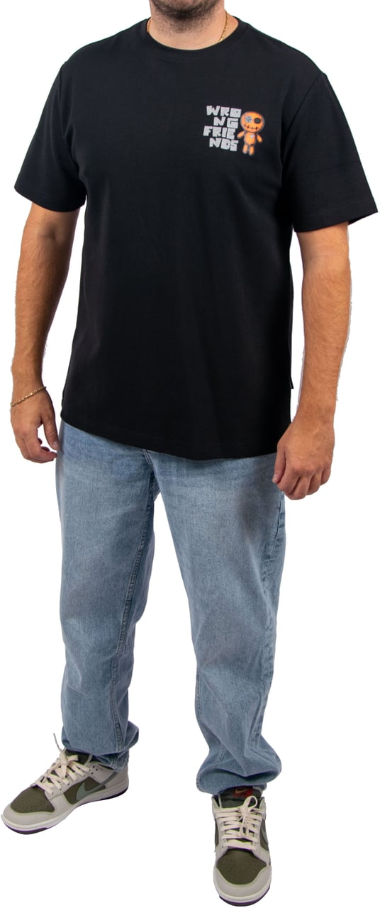 Wrong Friends Wrong Friends Ontario T-Shirt Regular Fit Zwart