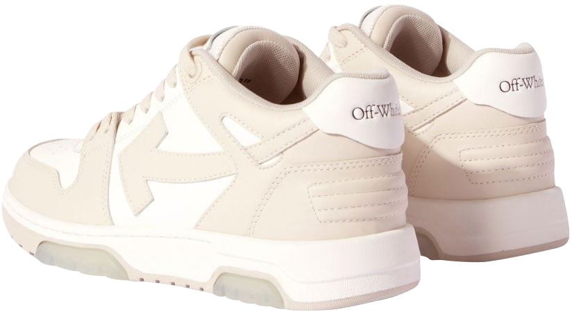 OFF-WHITE Dames Out Of Office Sneaker Wit/Beig Wit