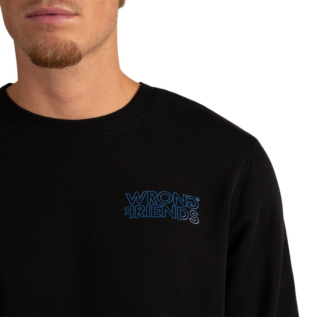 Wrong Friends WALDEN SWEATER - BLACK Zwart