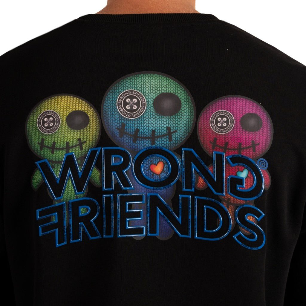 Wrong Friends WALDEN SWEATER - BLACK Zwart