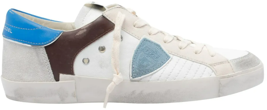Philippe Model Sneakers Bianco Bluette Blauw