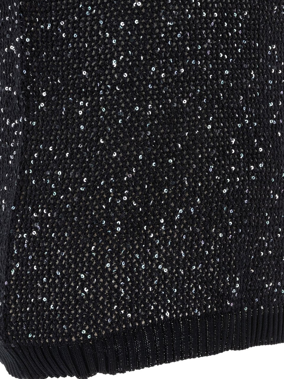 Golden Goose Knit vest with sequins 'Melyssa' Zwart