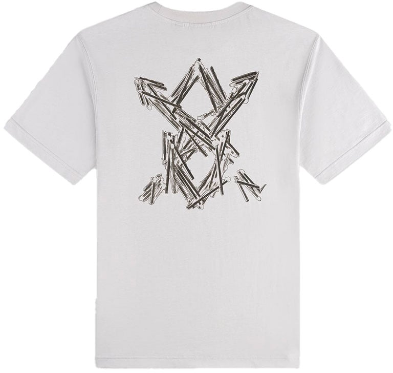 Daily Paper t shirt micro chip Grijs