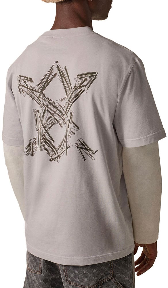 Daily Paper t shirt micro chip Grijs