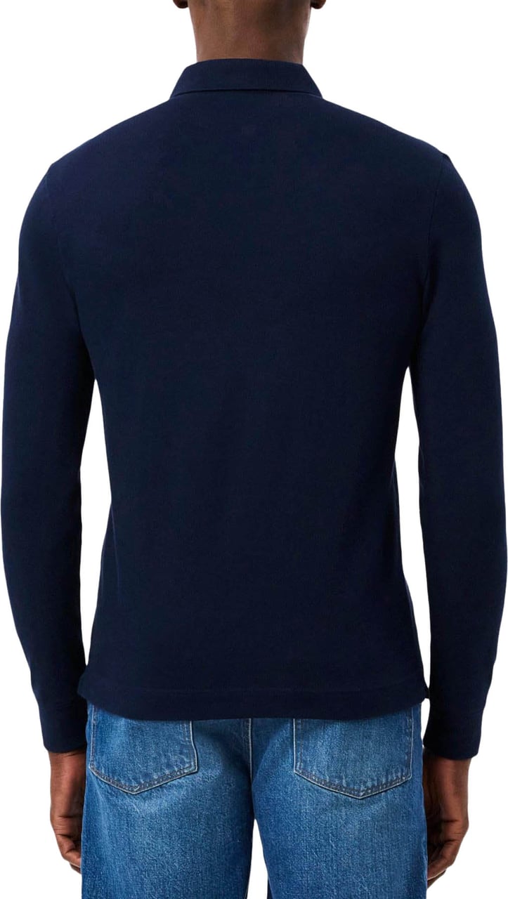 Lacoste Regular Fit HP Lange Mouw Polo Navy Blauw