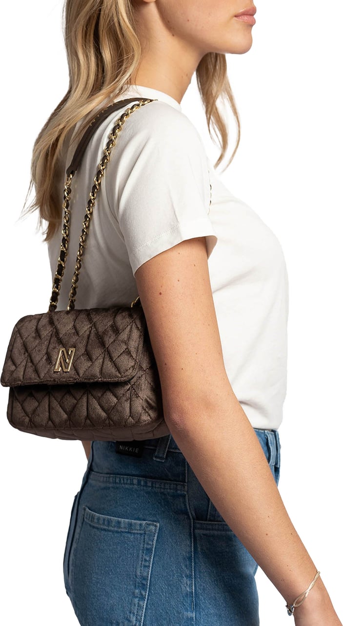 Nikkie Ann Velvet Tas Wit