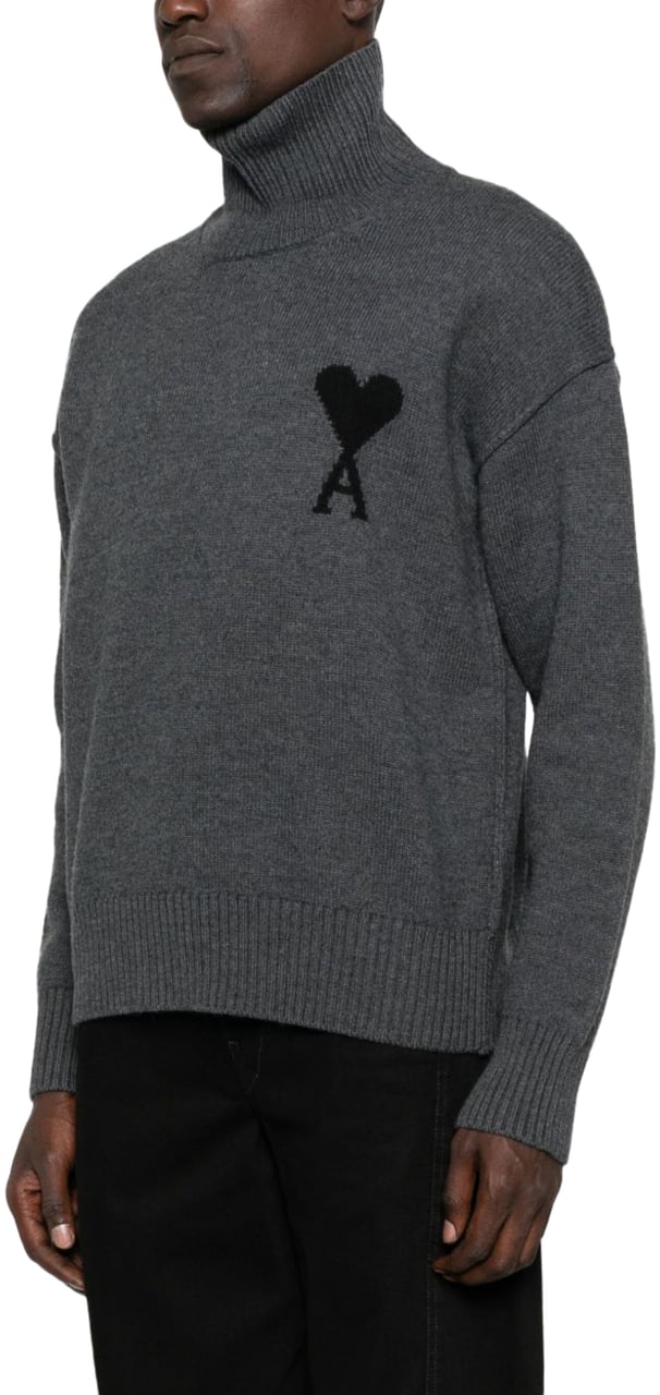 AMI Paris AMI Paris Trui Grijs ADC Felted Grijs
