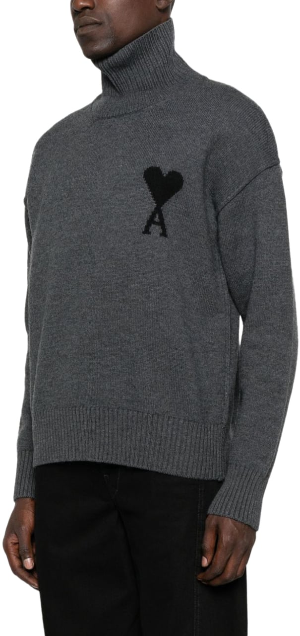 AMI Paris AMI Paris Trui Grijs ADC Felted Grijs