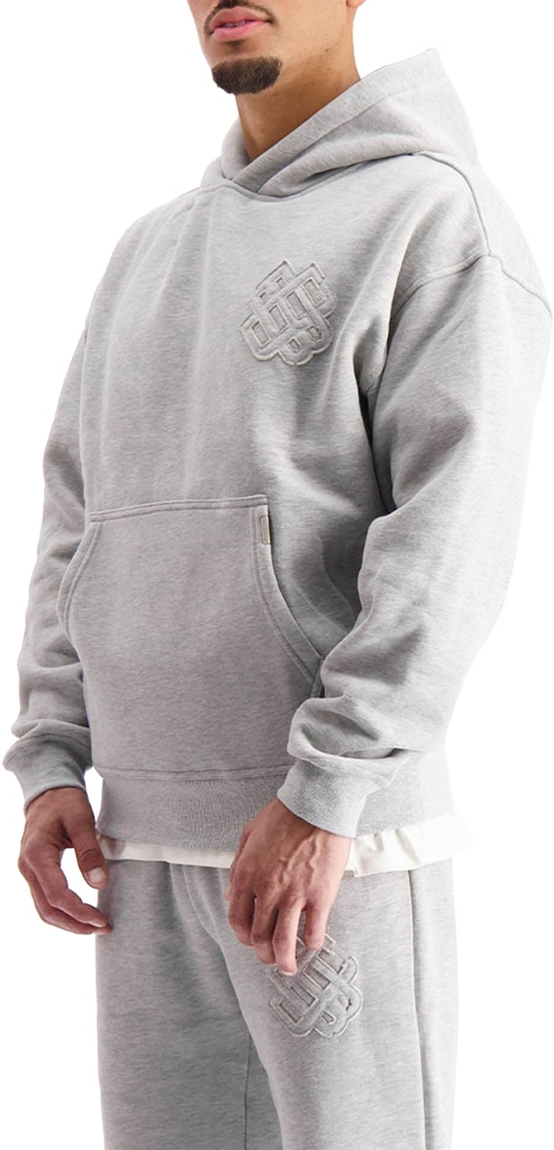 Black Bananas Monogram Hoodie Grijs