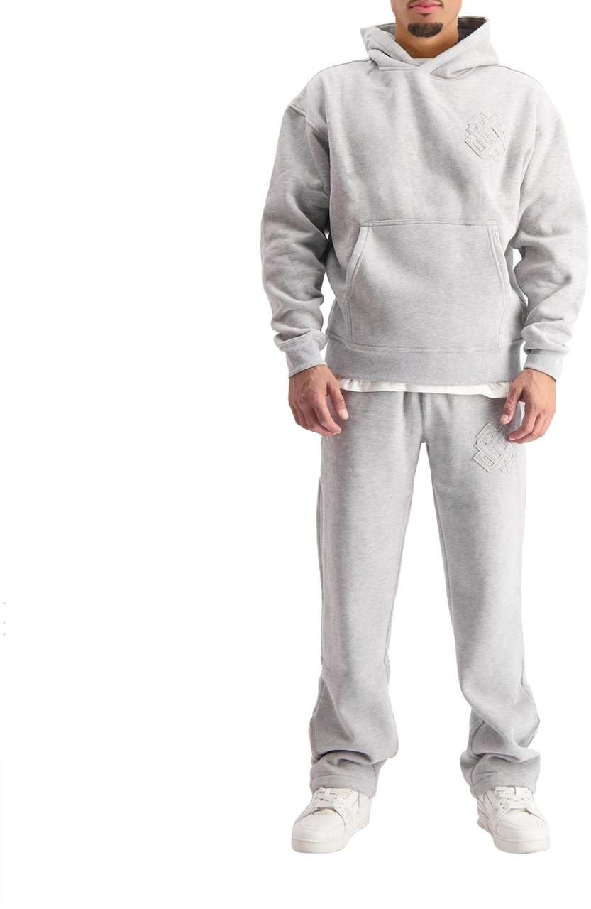 Black Bananas Monogram Hoodie Grijs