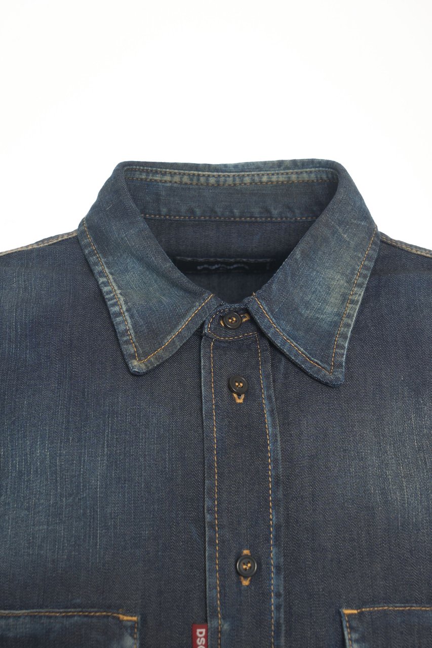 Dsquared2 Denim shirt Blauw