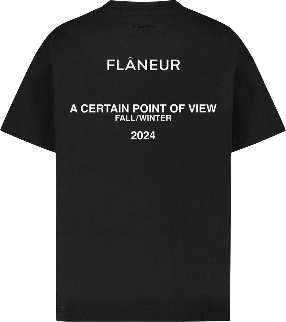 FLÂNEUR Collection T-Shirt | Black Zwart