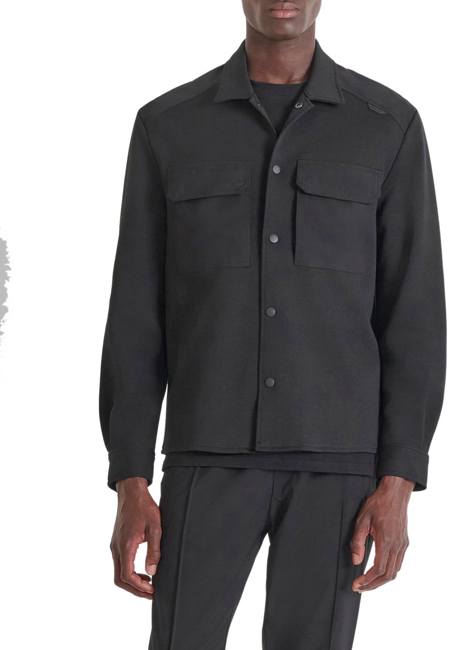 Antony Morato Antony Morato Shirt Regular Fit In Interlock Zwart