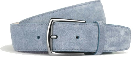 Aurélien Belt Suede Light Blue Blauw