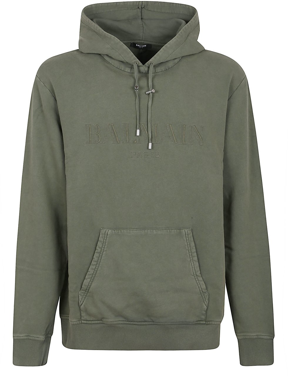 Balmain balmain vintage emb hoodie Groen