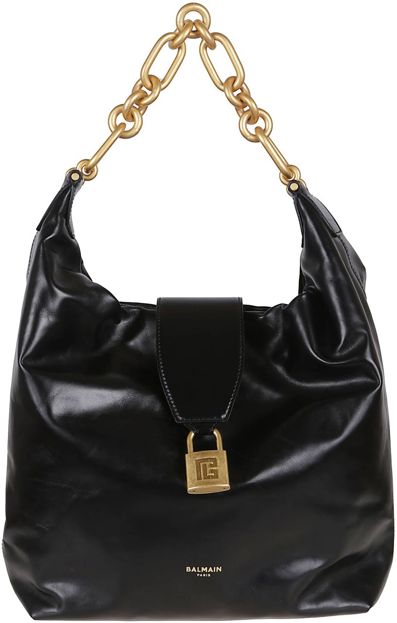 Balmain sync hobocalfskin Zwart