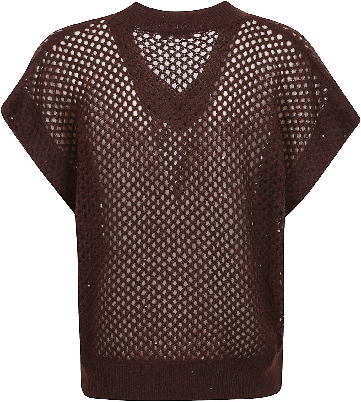 Brunello Cucinelli knitted vest Bruin