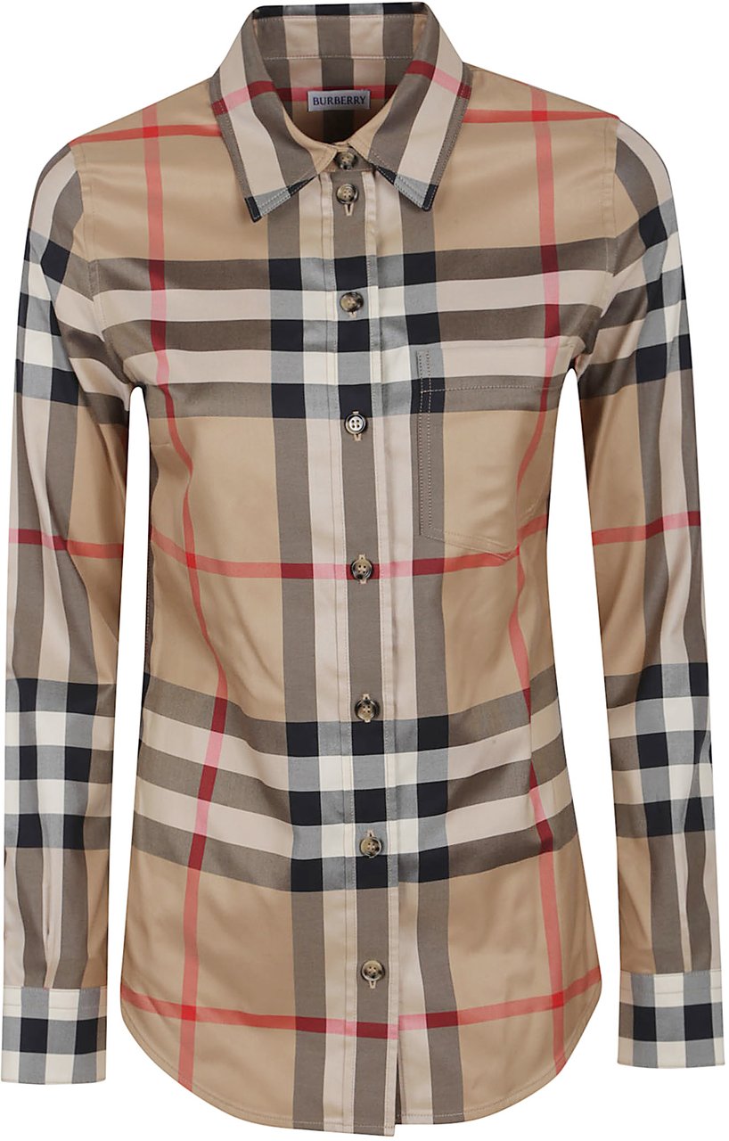 Burberry lapwing woven tops Neutraal