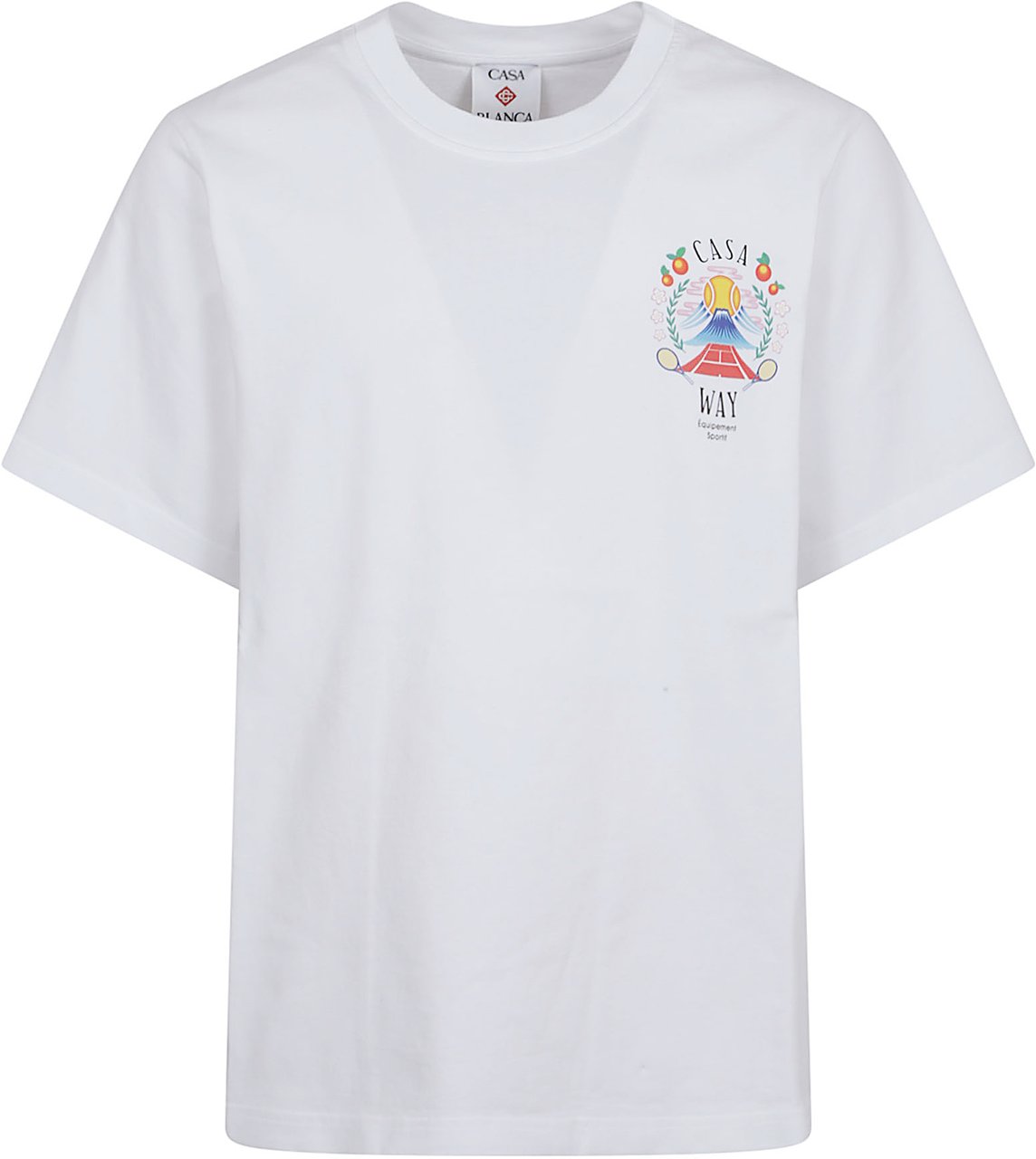 Casablanca casa way mountain printed tshirt Wit