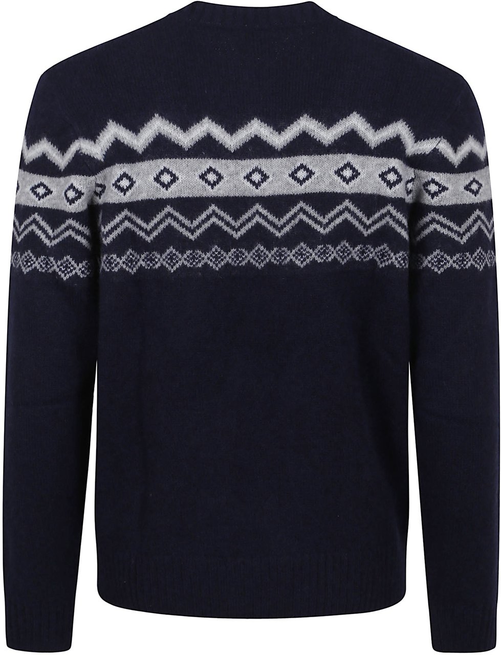 Eleventy crewneck sweaters Blauw