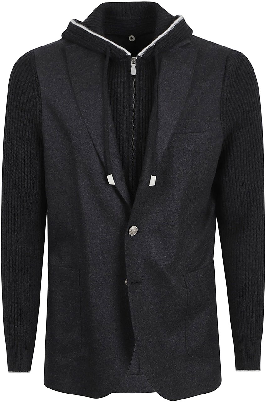 Eleventy jacket with bib Grijs