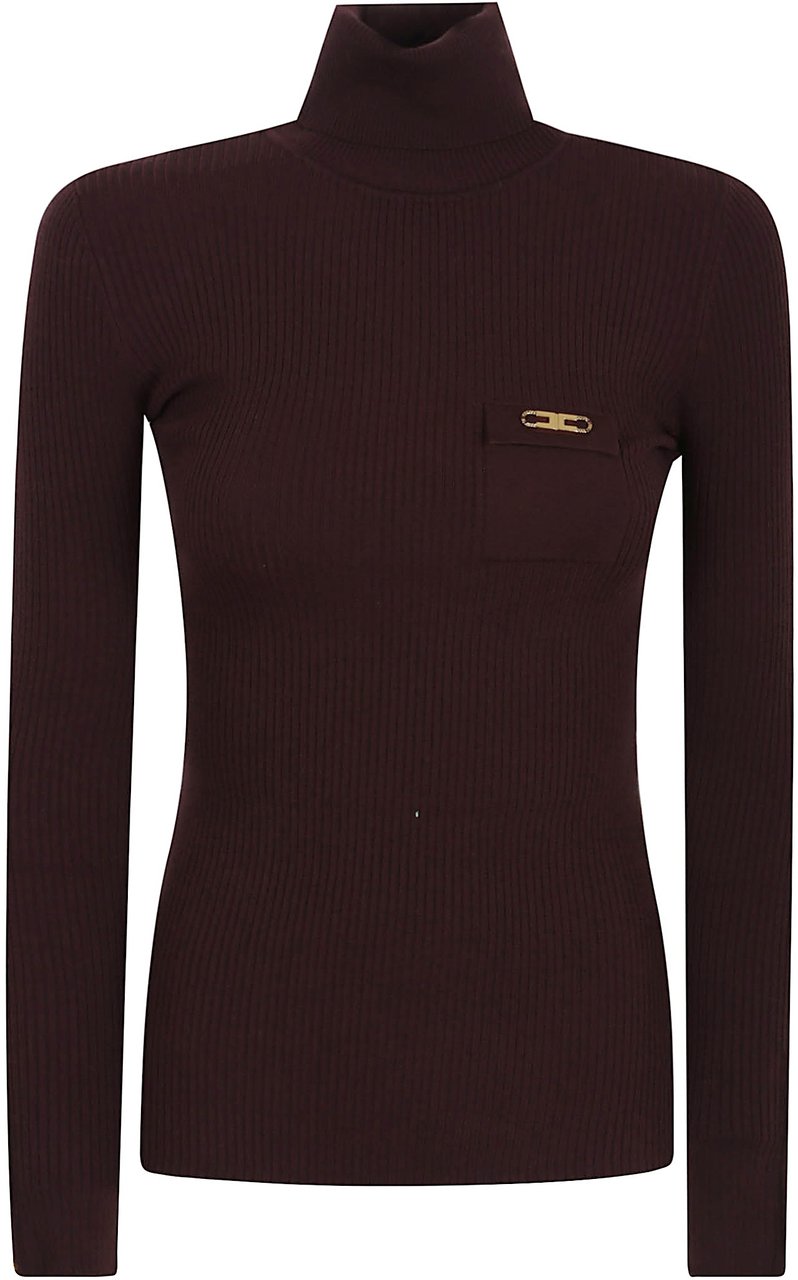 Elisabetta Franchi maglia tricot Rood