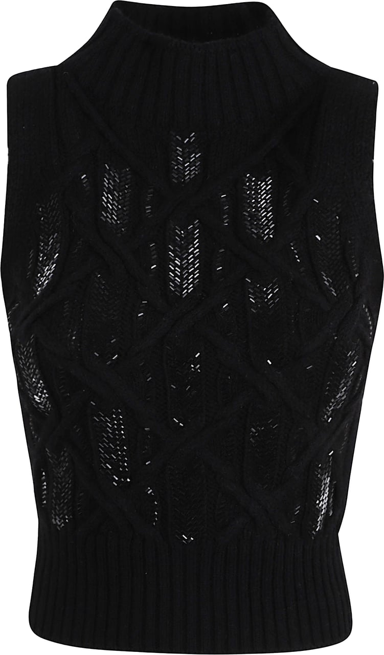 Ermanno Scervino knitted top Zwart