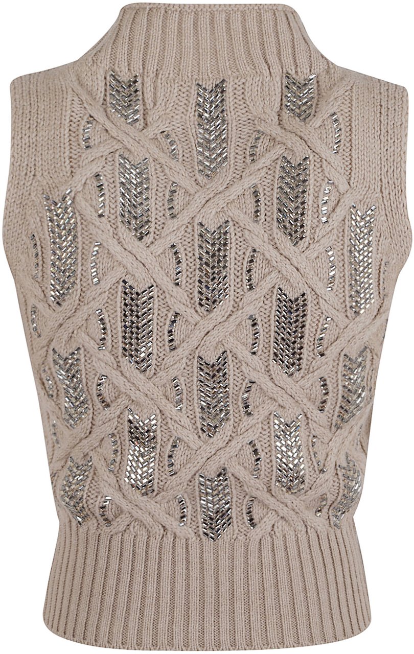 Ermanno Scervino knitted top Bruin