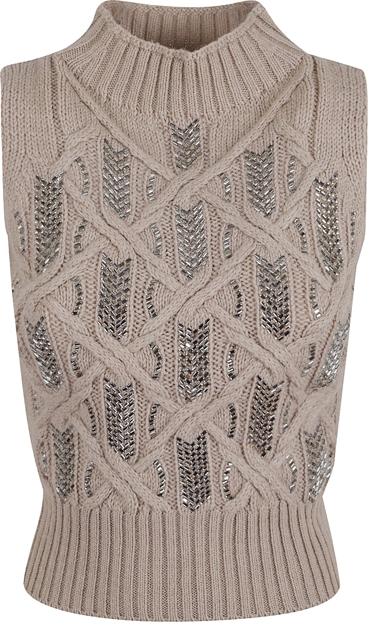 Ermanno Scervino knitted top Bruin