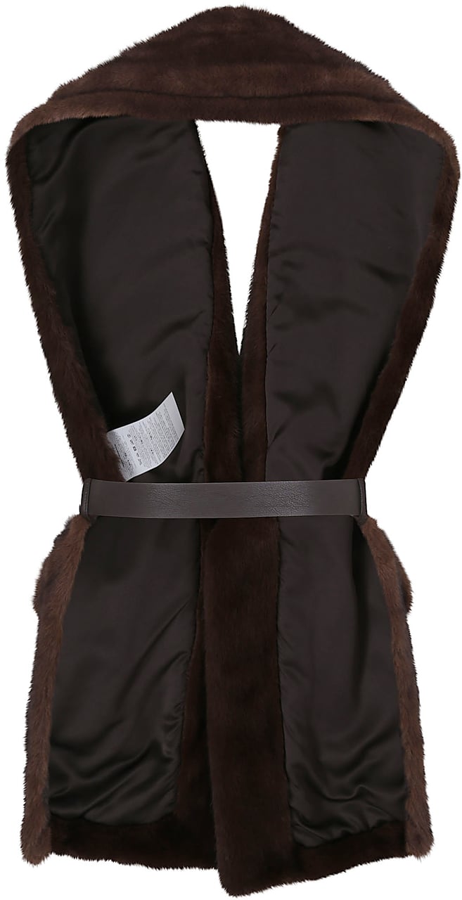 P.A.R.O.S.H. gilet ecopelliccia Bruin