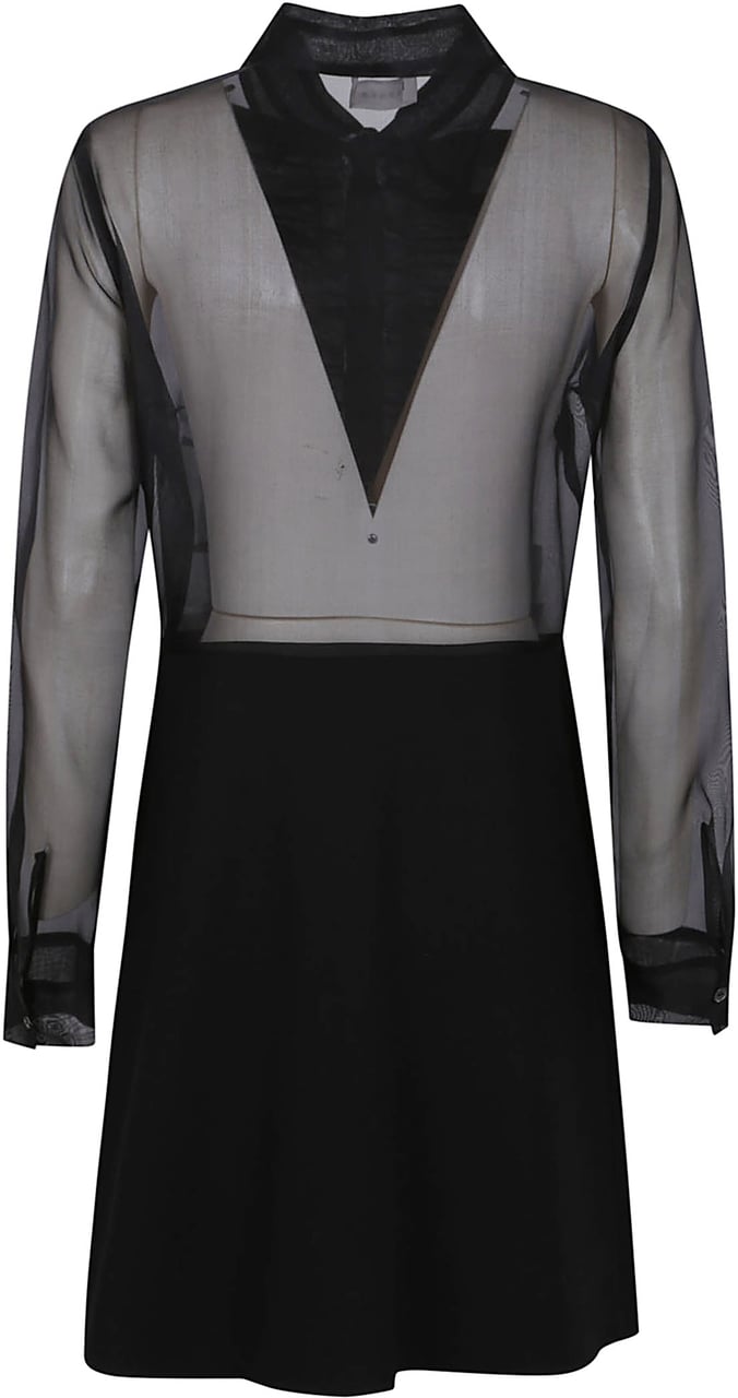 P.A.R.O.S.H. abito organza Zwart