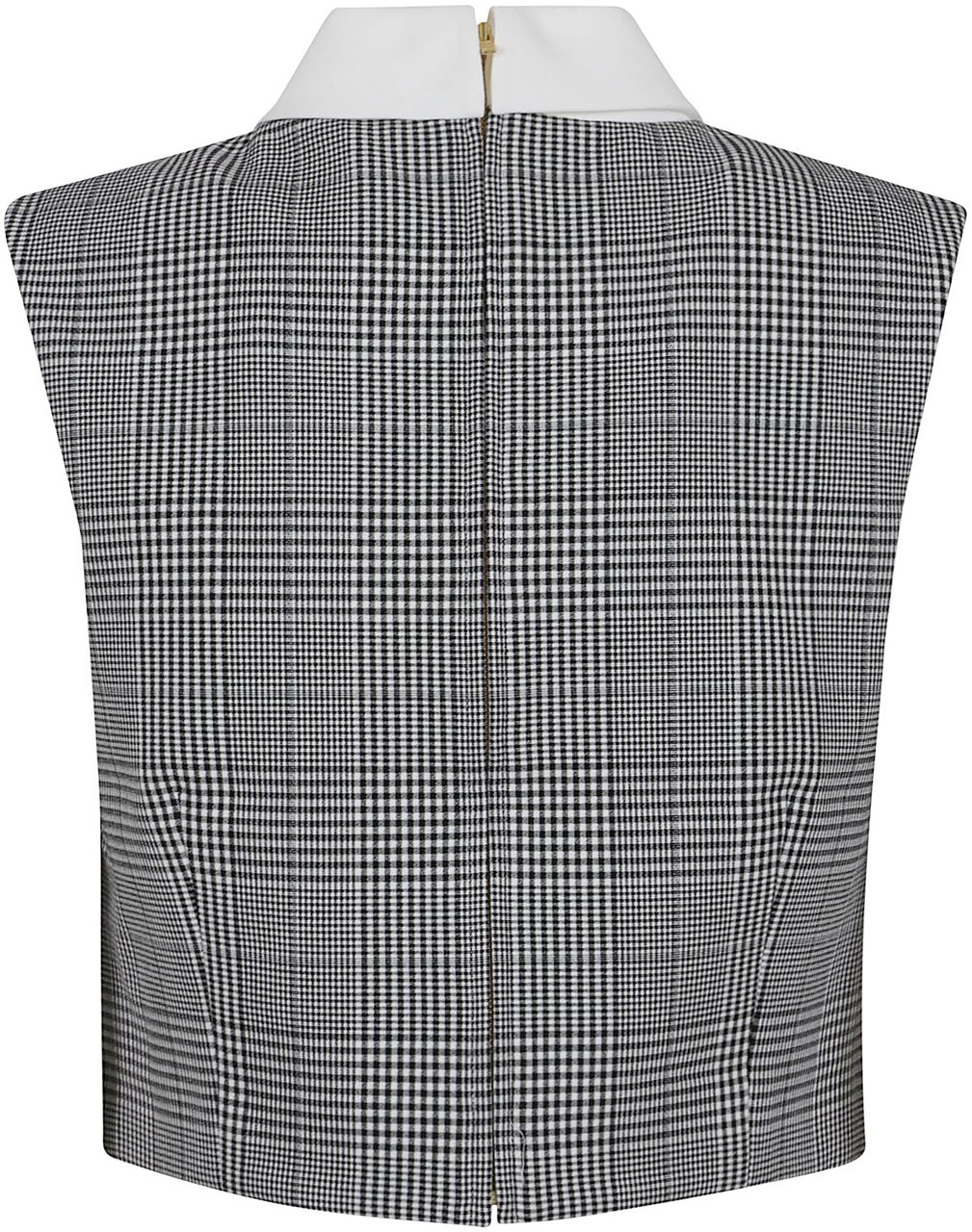 Self-Portrait prince of wales check top Zwart